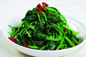 豫菜干煸炒菠菜