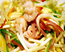 豫菜韭菜炒三鲜