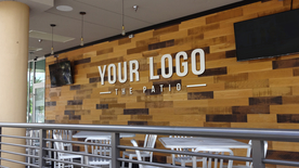 前台背景形象墙图贴LOGO可替