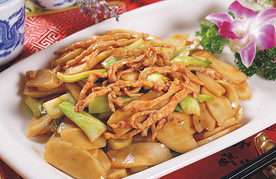 豫菜肉丝炒年糕