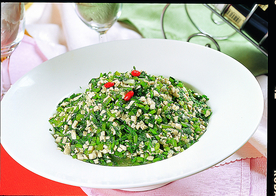 豫菜茼蒿炒豆腐