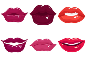 卡通嘴唇