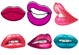 卡通嘴唇