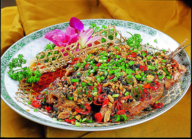 鄂菜豉味酥青鱼