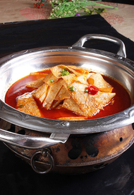 沪菜干锅油豆皮