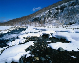 美丽的雪山雪景摄影