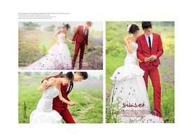 韩国风影楼婚相册模板之春色