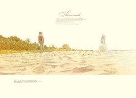 韩国风影楼婚相册模板之夏末