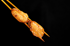 烧烤鸡翅美食食材背景海报素材