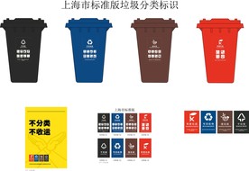 上海市标准垃圾分类标识 垃圾筒