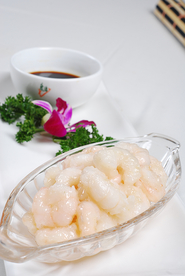 粤菜广东菜白灼水晶虾球