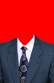 西装证件照模板