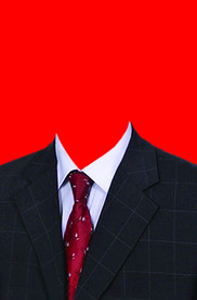 男士西装证件照