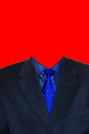 男士西装证件照