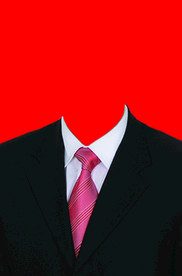 男士西装证件照