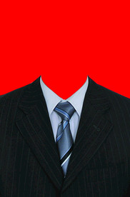 男士西装证件照