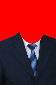 男士西装证件照