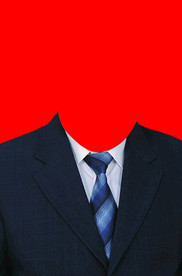 男士西装证件照