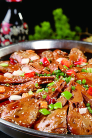 香辣地锅鸭头