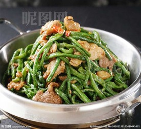 盘龙豆角 豆角炒肉 肉炒豆角
