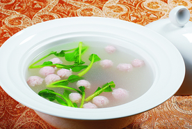 酸菜粉丝丸子汤