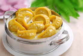 小吃玉米蒸饺