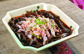 蕨根粉冒鲜鱼肚