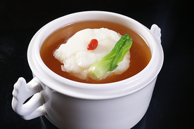 清汤鸡豆花