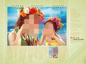 韩流宝贝幼儿少儿纪念相册模板