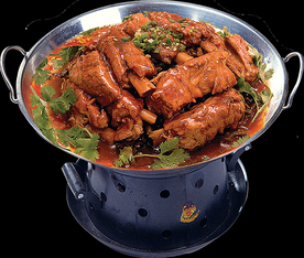 锅仔排骨炖干豆角
