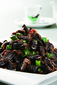 杭椒炒茄子干