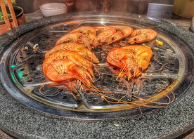 日韩料理烤虾