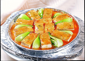 铁板鲍汁酿豆腐