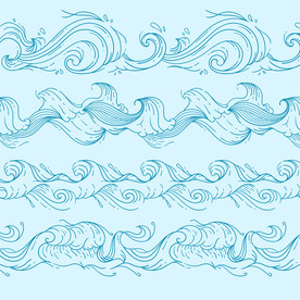 海浪 波浪 波纹