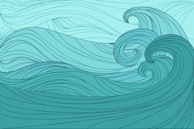 海浪 波浪 波纹