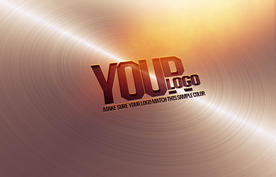 金属背景LOGO样机