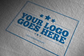 布料质感LOGO样机