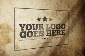 复古墙体LOGO样机