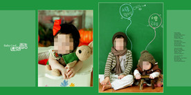 童年儿童周岁纪念相册PSD模板