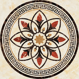 圆形瓷砖拼花地板