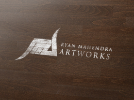 木头纹理LOGO样机