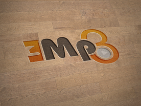 木质纹理logo样机