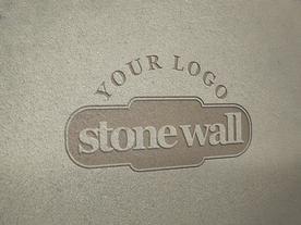 纸质纹理LOGO样机