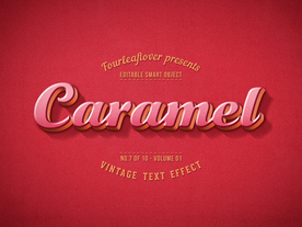 红色背景立体LOGO样机