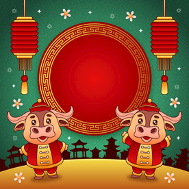 牛年春节海报
