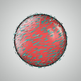 C4D模型 星球 球体 玻璃珠