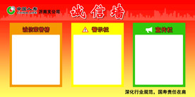 诚信墙宣传栏
