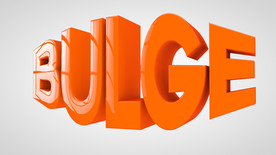 C4D 模型凸起的字标标题