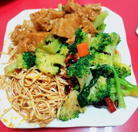 凉拌面筋西兰花