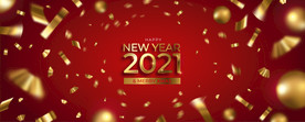 2021 新年展板背景